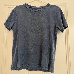Sezane Conrad organic cotton t-shirt, Bleu fade out, XS